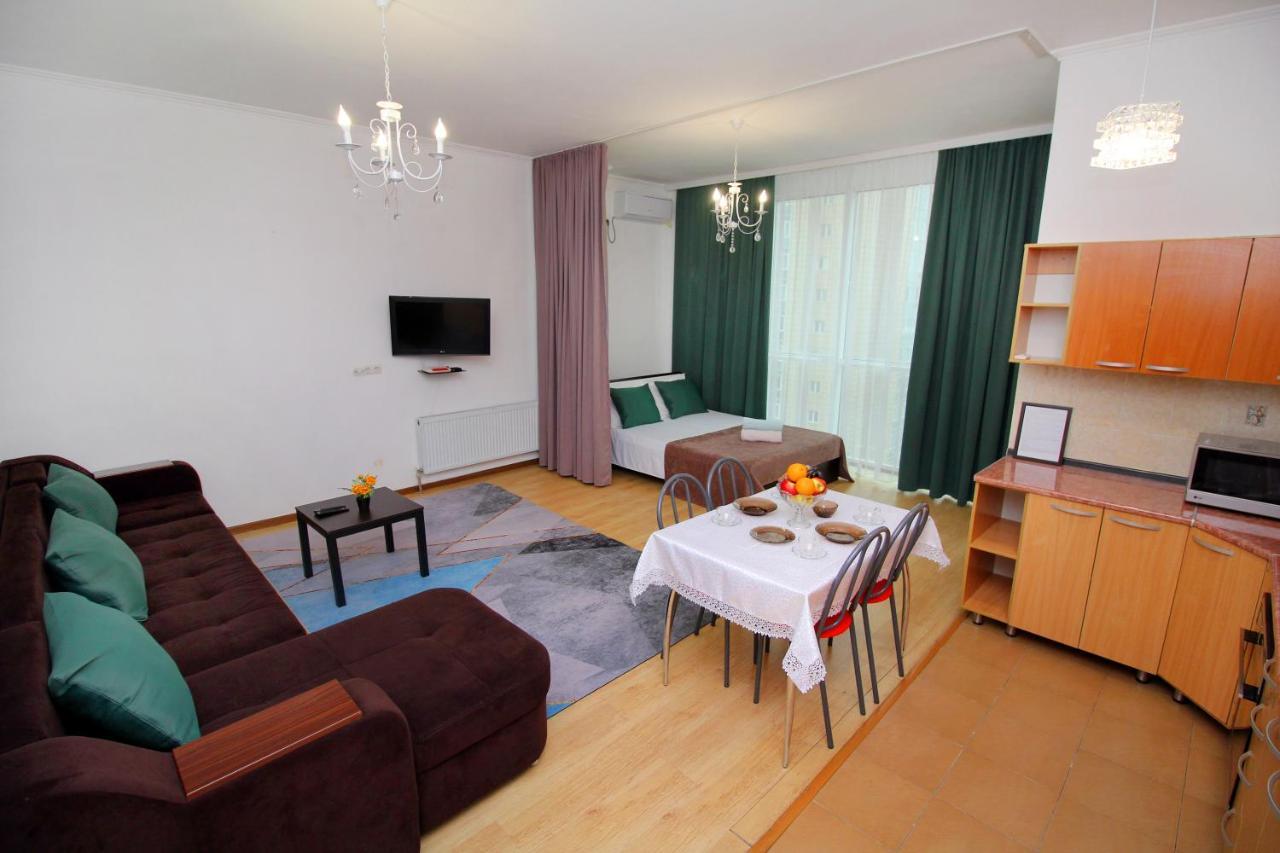 Уютные И Комфортные Квартиры В Жк Манхэттен Apartment อัลมาตี ภายนอก รูปภาพ